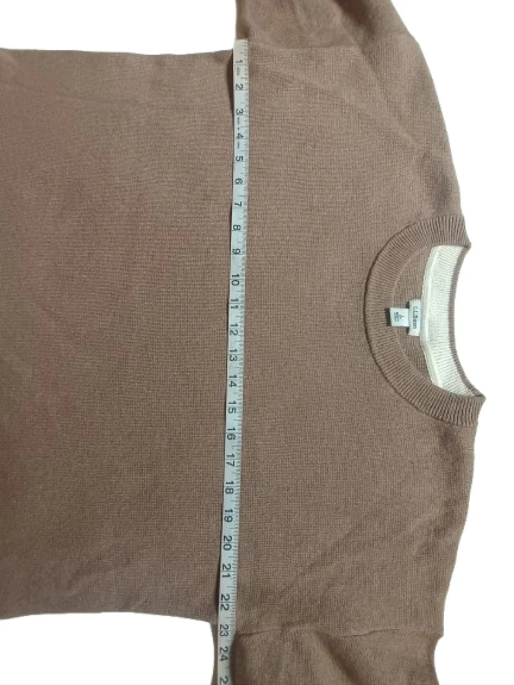 L.L. Bean Women's Crewneck Sweater in Heathered Brown